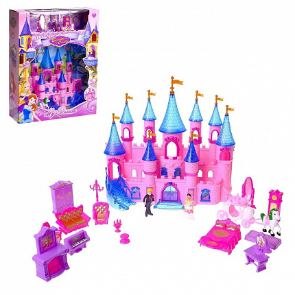Замок для кукол «Принцесса» с аксессуарами, свет, звук