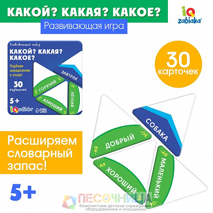 Развивающий набор «Какой? какая? какое?»