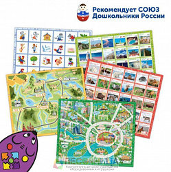 RM5001 Комплект тематических полей "Чудеса России" для РобоМыши (5 элементов)