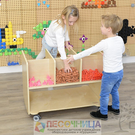 STEM Стена система хранения c прозрачными ящиками (6 отделений)