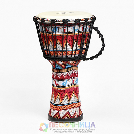 Джембе детский Красный орнамент, 38*21 см