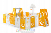 Манеж UNIX Kids SUPREME Music 200x240 Yellow с качелями