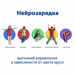 LER4360/5 Коврики для нейроигр "Цветные круги" (5 элементов)  