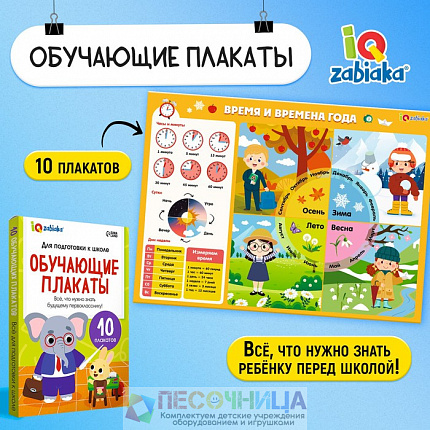 Обучающие плакаты «Для подготовки в школе»