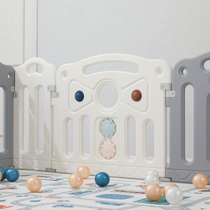 Манеж UNIX Kids Classic 126x120 Grey