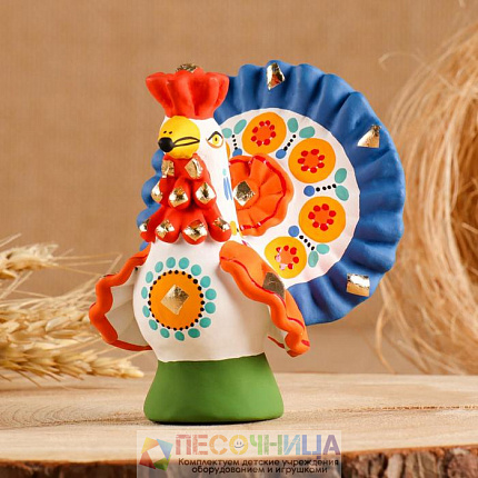 Народные промыслы.  "Индюк". Серия ДЫМКОВСКАЯ игрушка