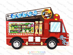 Бизиборд настенный ПОЖАРНАЯ СЛУЖБА. Серия ТРАНСПОРТ ТМ РЫЖИЙ ТИМ