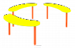 Лавочки фигурные, 3шт                