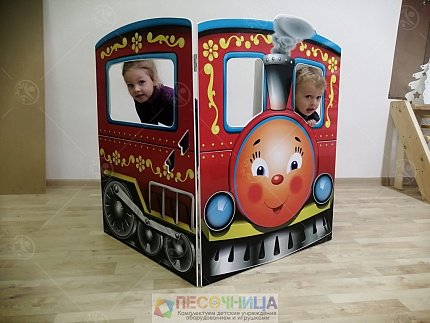 Игровой модуль "Паровоз" красный