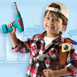 LER9130 Игрушечные рабочие инструменты с дрелью (серия Pretend & Play, 20 элементов)