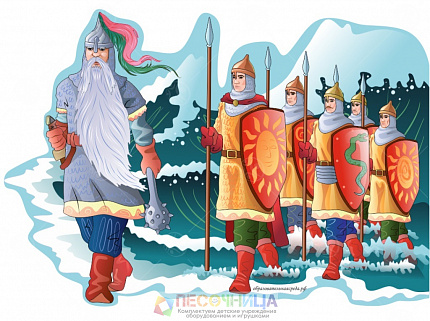 Уличная фигура "Богатыри"