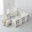 Манеж UNIX Kids SUPREME Space 200x240 Grey с качелями