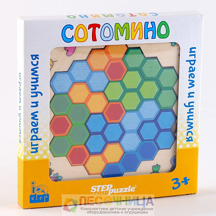 Развивающая игра из дерева «Сотомино»