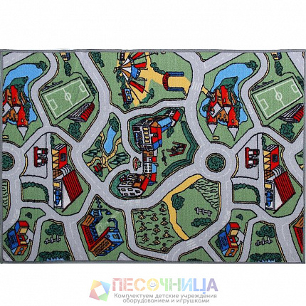 Палас «Лунапарк», 200х350 см, зелёный