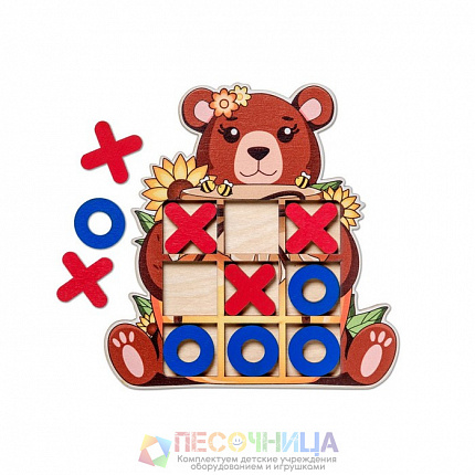 Настольная игра "Крестики-нолики "Медвежонок"