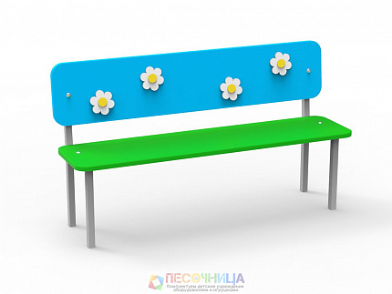 Скамейка детская «Цветочная