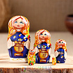 Матрешка  "Самовар", 5 кукольная, 10-11 см
