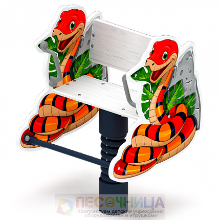 Качалка на пружине Змейка