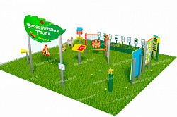 Уличная площадка "Экотропа №6" ("вечный" пластик нового поколения)