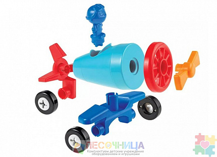LER2840 1-2-3 Строим! Автомобиль-самолет-лодка (15 элементов)