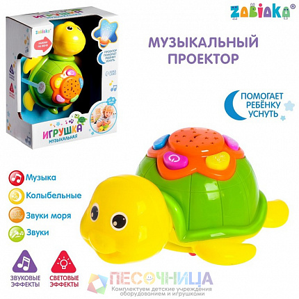 Музыкальная игрушка «Черепаха», световые и звуковые эффекты