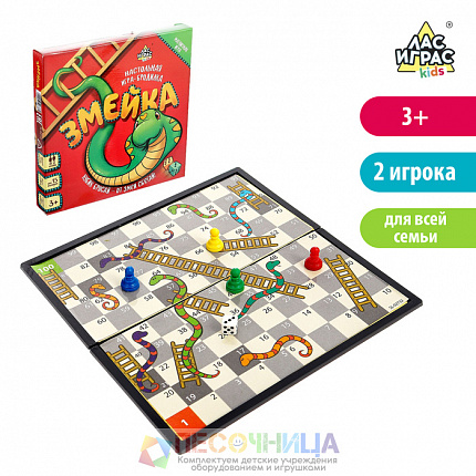 Настольная игра-бродилка «Змейка», пластиковое поле