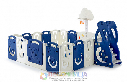Манеж UNIX Kids SUPREME Music 200x240 Blue