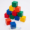 Набор цветных кубиков, 6 × 6 см, 12 штук